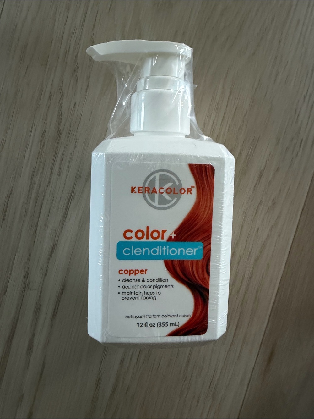 Keracolor Copper Color+ Clenditioner Hair Conditioner - White Bottle